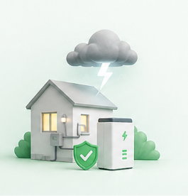 Protección ante apagones con batería solar